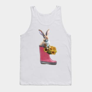 Rabbit In Wellie Tank Top